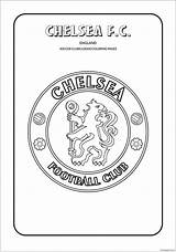 Chelsea Coloring Pages Logo Logos Soccer Cool Football Clubs Fc Color Printable Psg Club Team Premier League England Others Template sketch template
