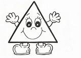 Worksheets Triangles Preschoolactivities Actvities Mathematics sketch template
