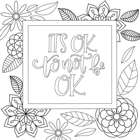 simple inspirational quotes coloring pages  coloring page