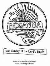 Palm Sunday Coloring Craft Pages Year Stleothegreat Enlarge Click Leo Great Photoalbums sketch template