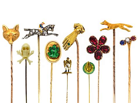 tie pins  ultimate debonair accessory  antique jewellery company