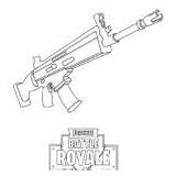Fortnite Shotgun sketch template