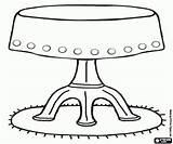 Table Round Coloring Pages Carpet Small Sketch Household Tablecloth Template Gif sketch template