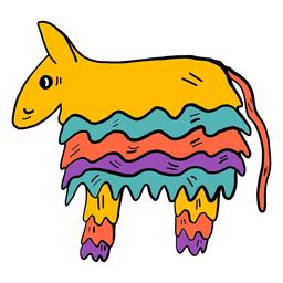 donkey pinata color colour sketch png svg design   shirts