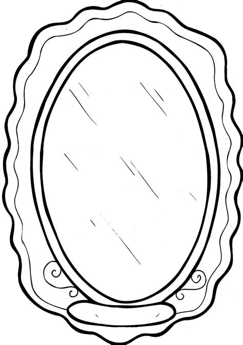 nice mirror coloring page  printable coloring pages  kids