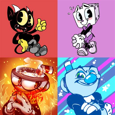 devilad diceguy hothead and smugman by thegreatrouge cuphead know your meme