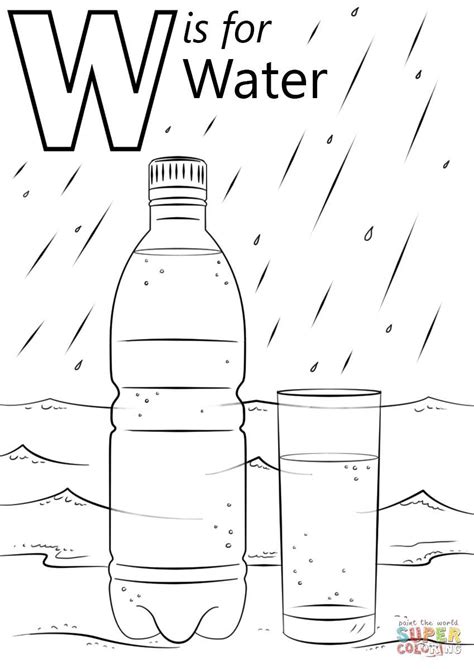 coloring page water preschool coloring pages abc coloring pages