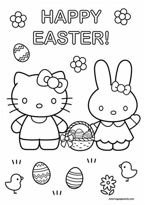 coloring pages flowers  kitty inspirational  kitty