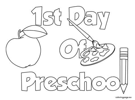 elegant   day  preschool coloring pages  day