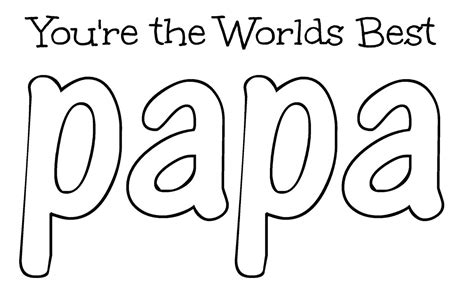 list  papa coloring pages