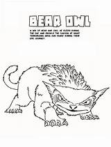 Owl Bear Coloring Printable Description Coloringonly sketch template