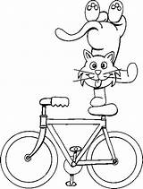 Coloring Kids Summer Printables Bike Pages Cat Amusement Parks Tricks Central sketch template