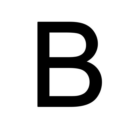 alphabet letter b red