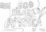 Coloring America Pages Tennessee God Bless July Colouring Flag Printable State 4th Getcolorings Patriotic Activities Choose Board Activityvillage Fourth 225px sketch template