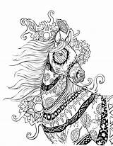 Coloring Pages Pen Intricate Horse Gel Adults Adult Colouring Printable Books Mandala Sheets Color Print Selah Works Animals Popular Kleurplaten sketch template