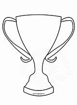 Trophy Winner Trophies Soccer Getdrawings Coloringpage sketch template