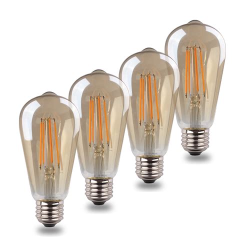 vintage led edison bulbs  equivalent  soft white brightness wamr white  st