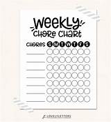 Chore Weekly Charts sketch template
