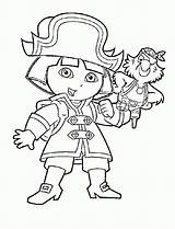 Dora Coloring Explorer Pages Kids Print Printable Caption Adventure Popular Coloringhome sketch template