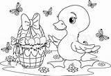 Duckling Eggs Colorat Ostern Kleurplaat Oua Pascua Ente Planse Huevos Osternest Patito Ausmalbild Pasen Baskets Kleurplaten Pui Osterbilder Patos Pascuas sketch template