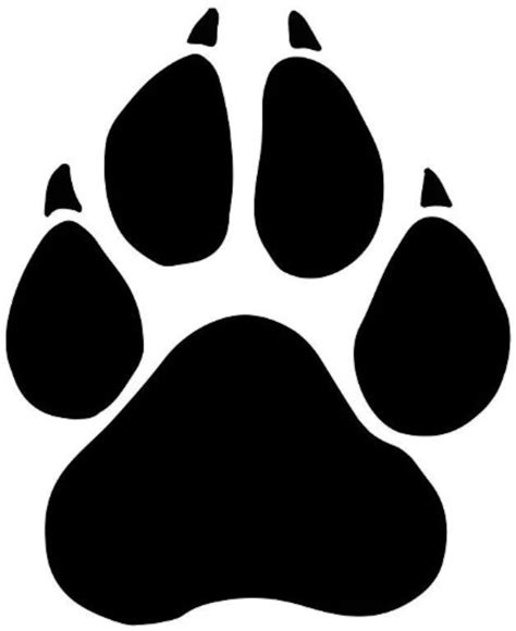 panther paw svg etsy