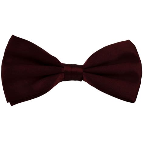 plain burgundy silk bow tie  ties planet uk