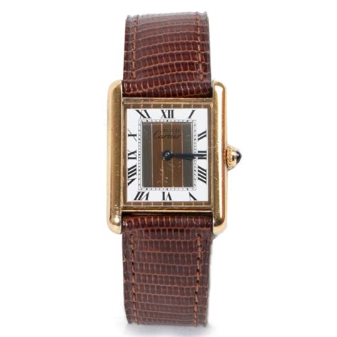 cartier  de cartier tank quartz  labellov buy  sell authentic luxury