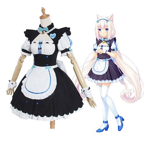anime nekopara cosplay costumes vanilla chocolate maid