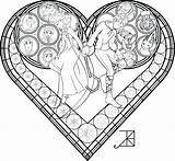 Coloring Stained Glass Pages Window Jack Printable Frost Akili Amethyst Disney Zelda Deviantart Frosted Clipart Elsa Adults Christmas Princess Hearts sketch template