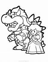 Bowser Peach Xcolorings 68k 670px Resolution sketch template