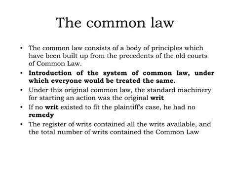 common law system powerpoint    id