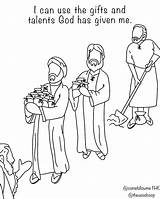 Talents Parable Coloring Kids Man Pages Sermon Bible Shall Son Kid Young Church Divyajanani sketch template
