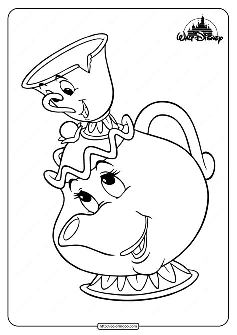 belle  potts coloring coloring pages