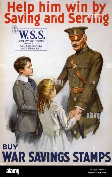 world war  poster promoting  buying  war savings stamps