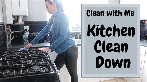 clean with me quick kitchen clean down kate berry youtube