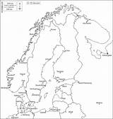 Scandinavia Map Names Scandinavie Carte Sweden Blank Finland States Maps Norway Cities Main Denmark Estonia Latvia Poland Lithuania Belarus Russia sketch template