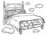 Bed Coloring Colouring Pages Bedroom Bedtime Printable Kids Clipart Color Pdf Coloringcafe Beds Template Sheets Big Print Bunk Clip Transparent sketch template