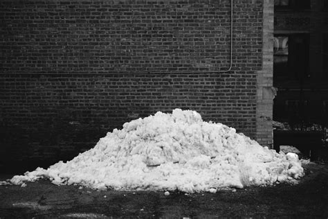 snow piles  downtown chicago cold organic shapes   cold city