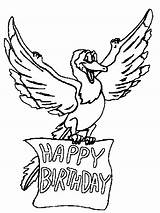 Coloring Birthday Pages Happy sketch template