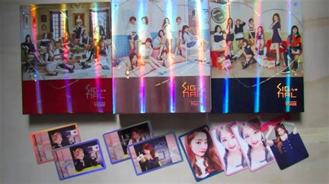 [unboxing] twice signal 4th mini album all versions youtube