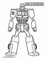 Transformers Coloring Pages Ironhide sketch template