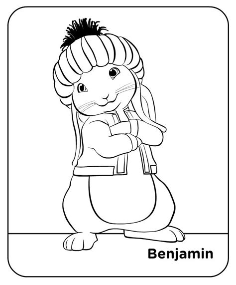 peter rabbit colour benjamin rabbit colors cartoon coloring pages