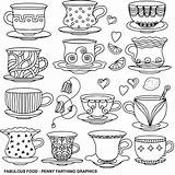 Coloring Colorare Disegni Tazzine Bambini Saucers Bella Teacup Drinks sketch template