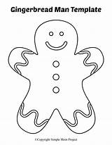 Gingerbread Man Template Printable Large Templates Boy Woman Small Christmas Sewing Coloring Simplemomproject Pages Men Craft Printables Patterns Ornament Holiday sketch template