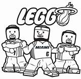 Coloring Pages Lego Basketball Nba James Lebron Color Teams Kids Logo Players Printable Shoes Cleveland Print Colouring Cavaliers Sheets Sports sketch template