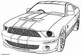 Voiture Shelby Gt Gt500 Camaro Kids Colouring Tocolor Coloringme sketch template