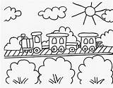 Coloring Train Caboose Pages Popular sketch template
