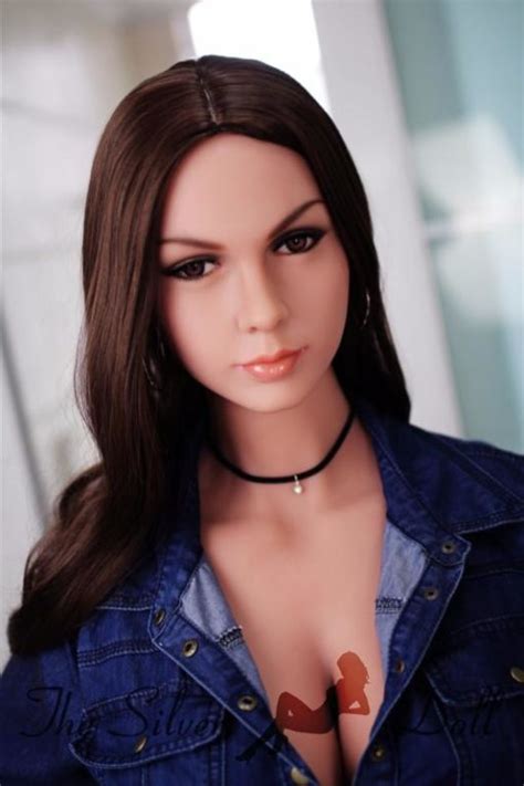 wm dolls 168cm e cup electra in jeans bodysuit the silver doll
