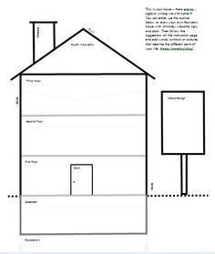 template  draw  house activity counseling worksheets therapy