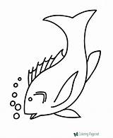 Fish Coloring Pages Sheets Preschool Printable Kids sketch template